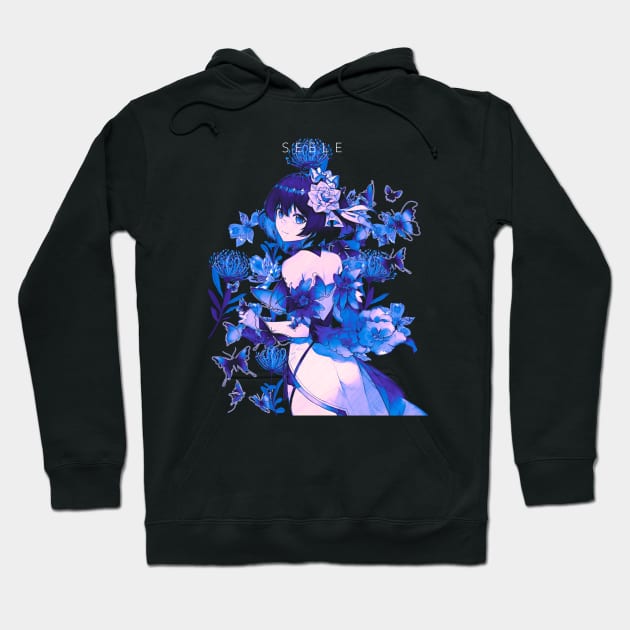 Blue Butterfly Seele Hoodie by stingi